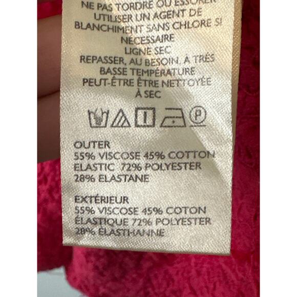 Anthropologie NWT Pink Ruffle Trim Textured Sleeveless Mini Dress Size Medium - Picture 8 of 10